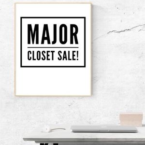 🛑 CLOSET CLEAR OUT 🛑